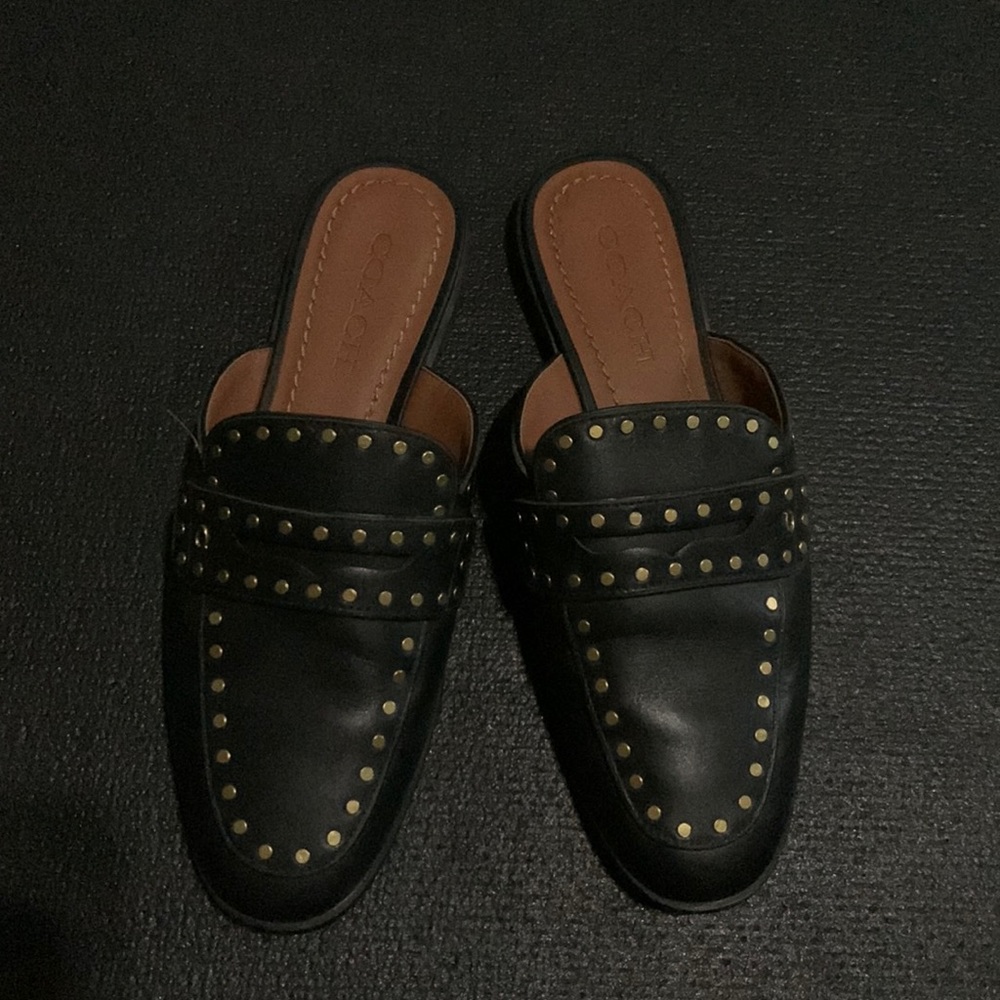 Coach slide shoe